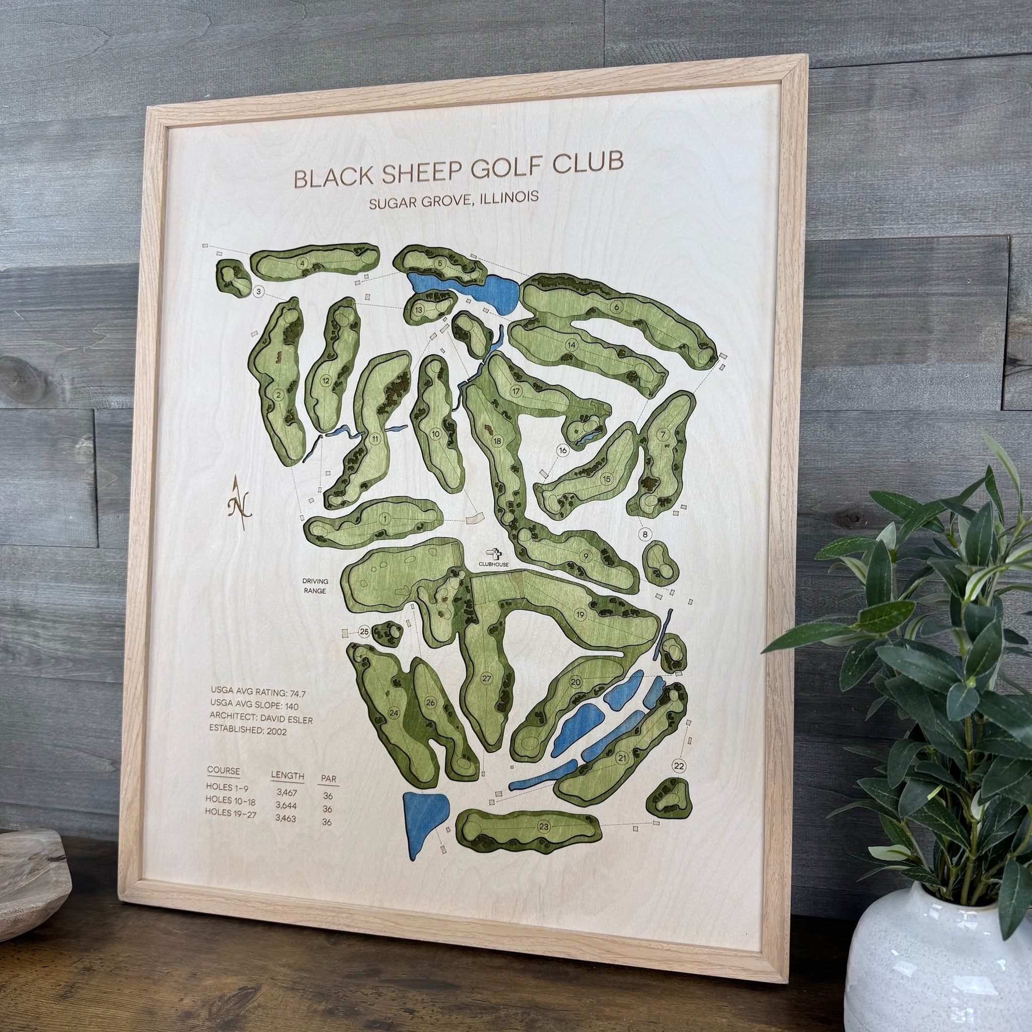 Custom 3D Multi-Layer Golf Map