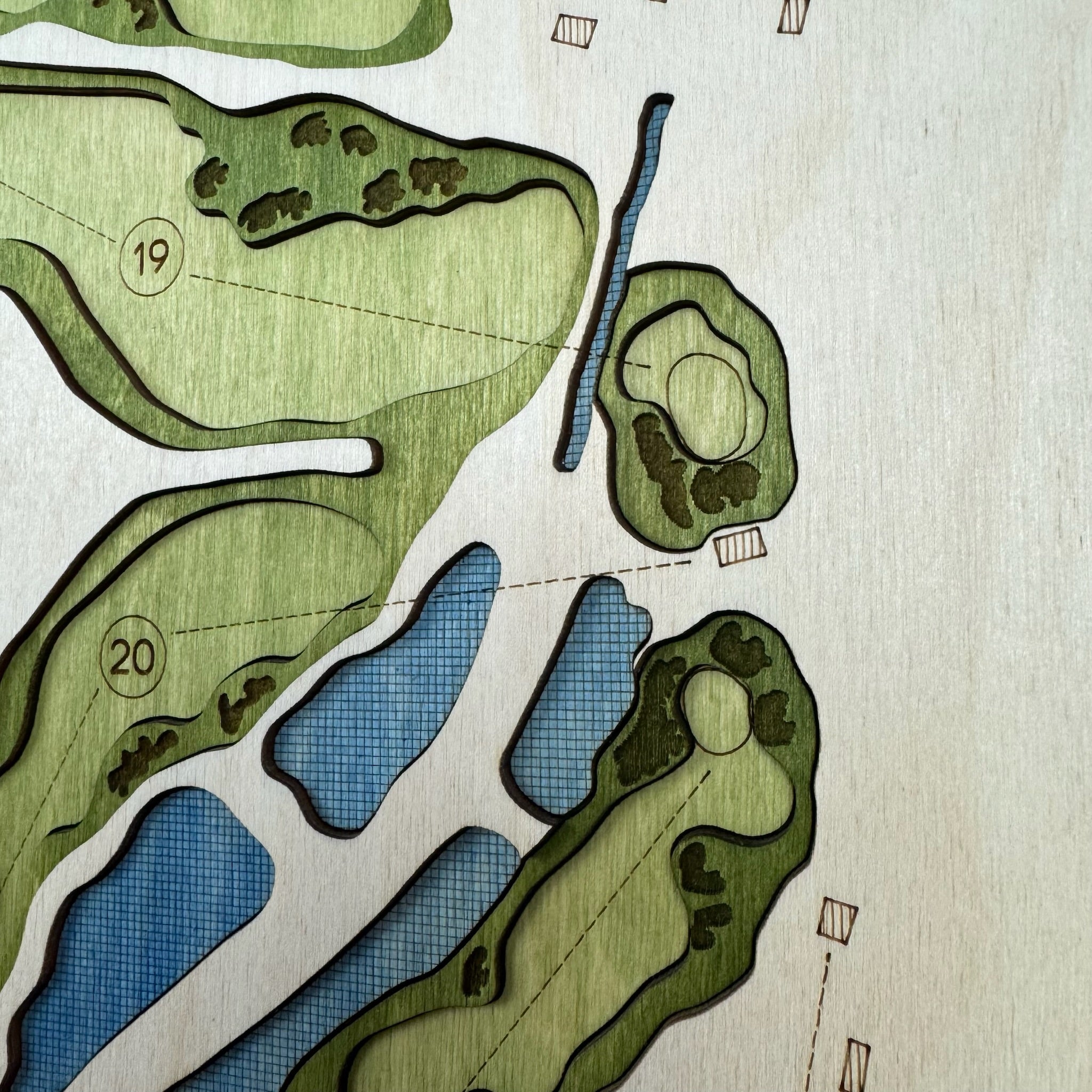 Custom 3D Multi-Layer Golf Map