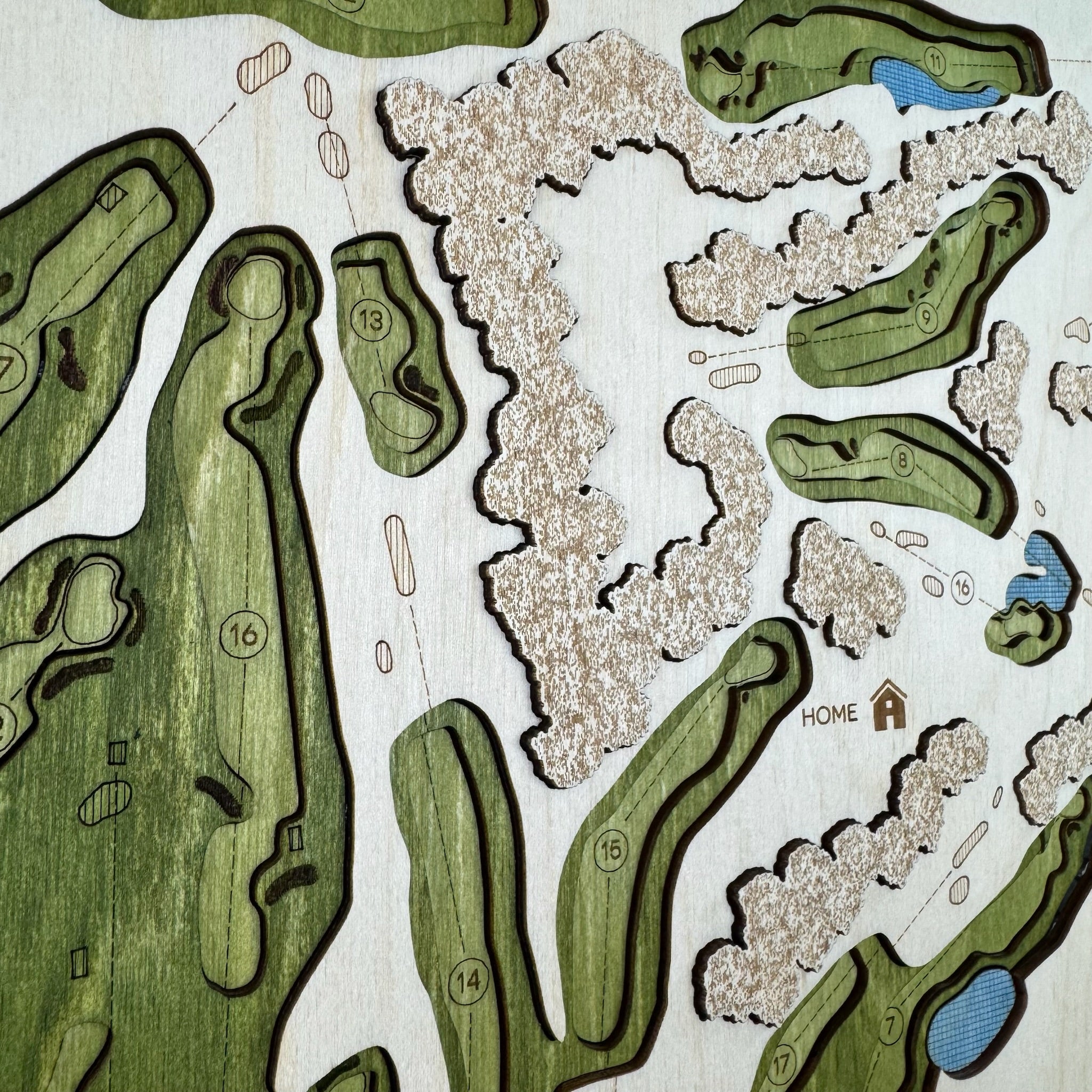 Custom 3D Multi-Layer Golf Map