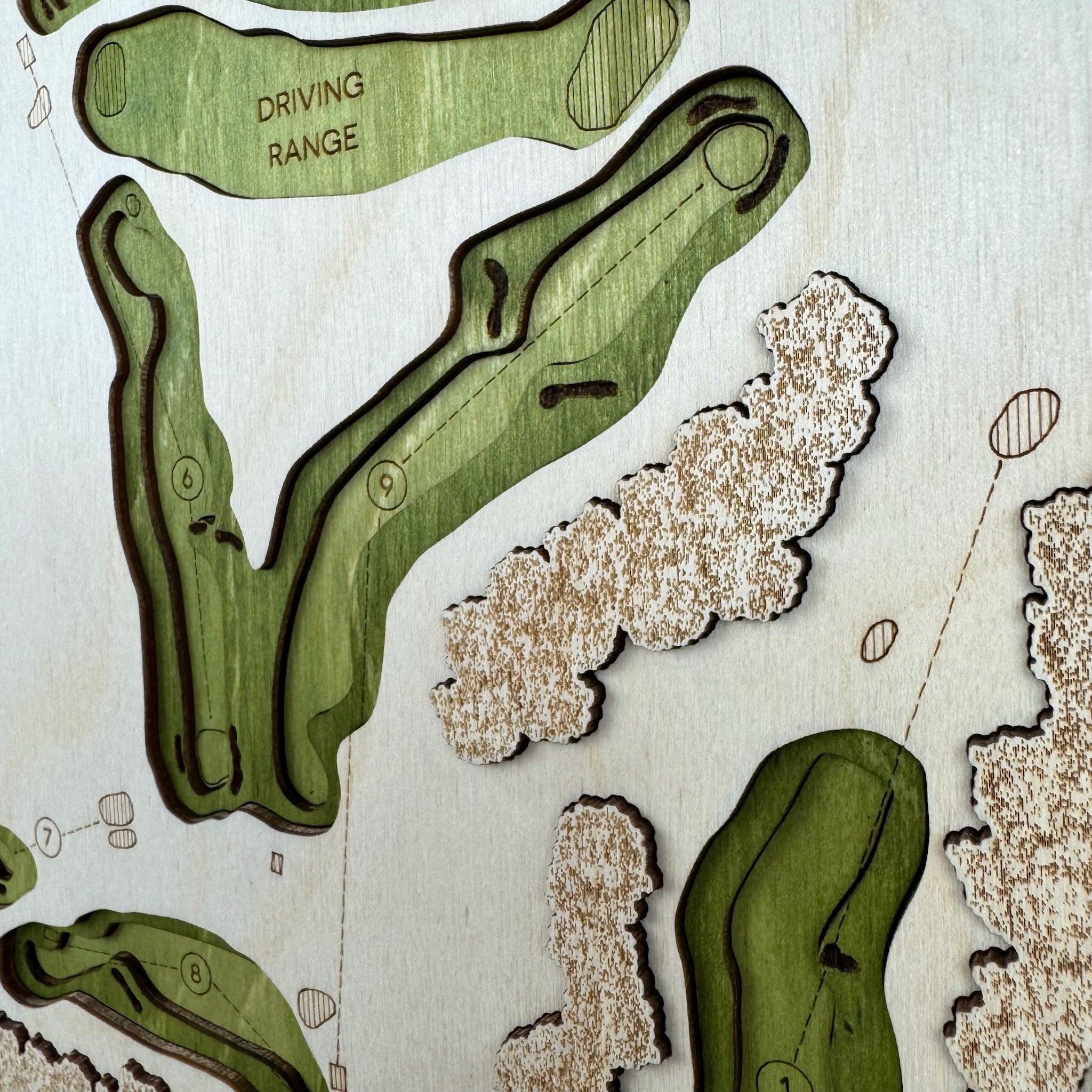 Custom 3D Multi-Layer Golf Map