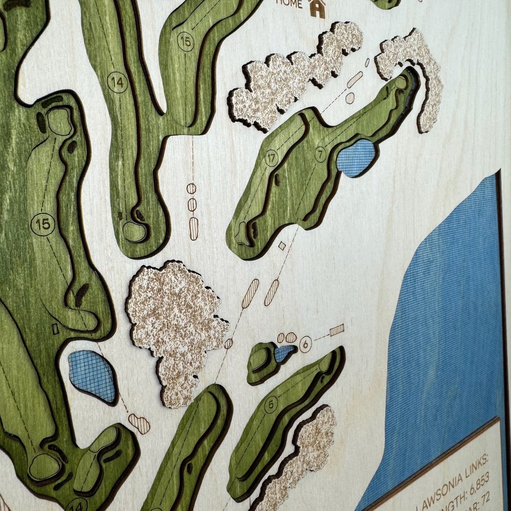 Custom 3D Multi-Layer Golf Map