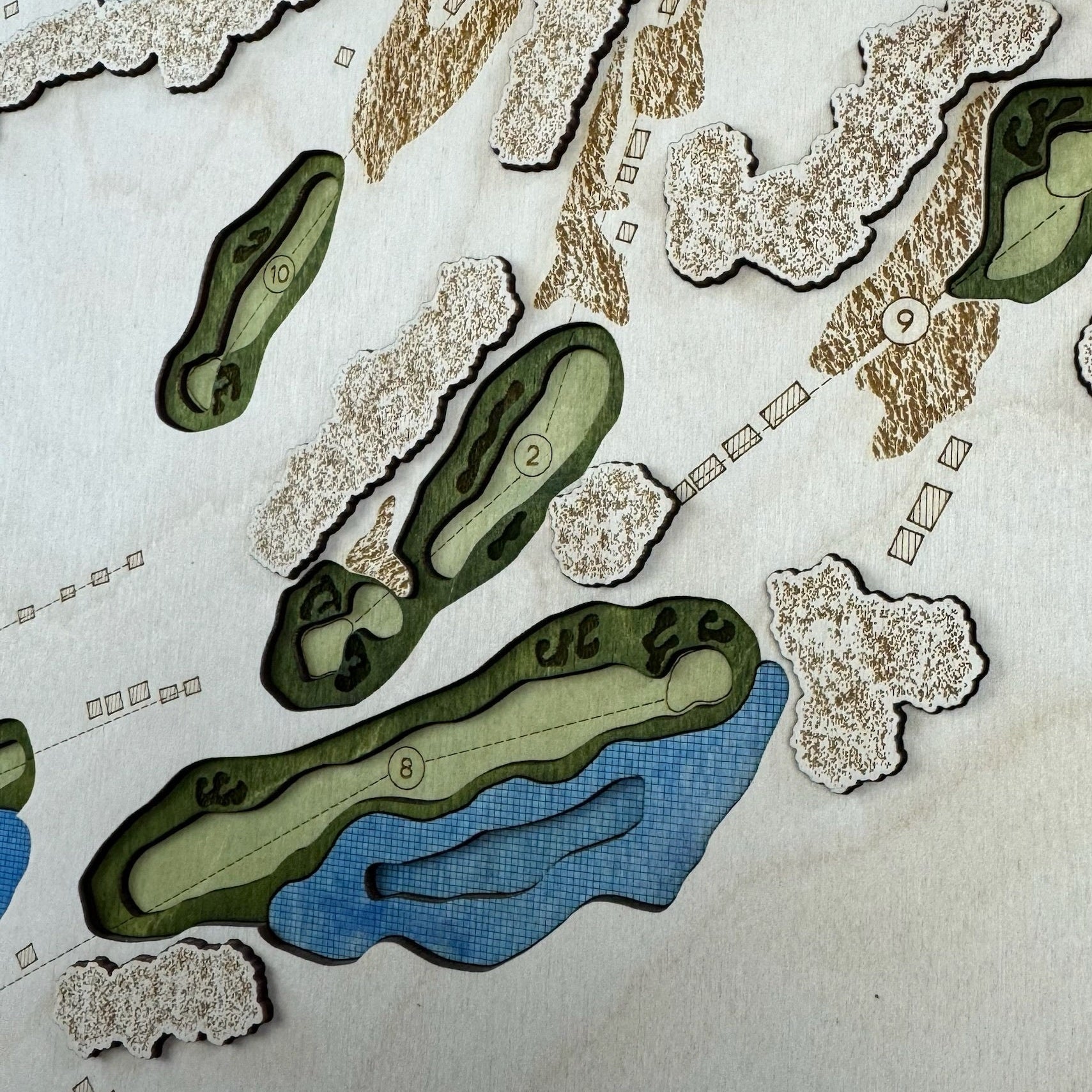 Custom 3D Multi-Layer Golf Map