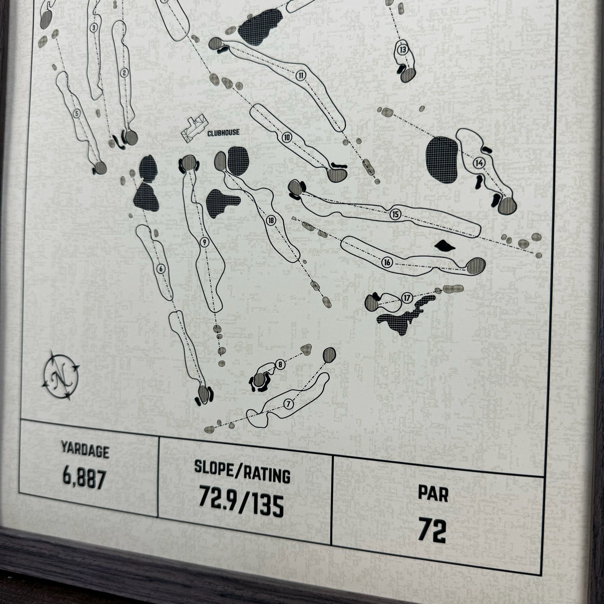 Custom Modern Architect Golf Course Print