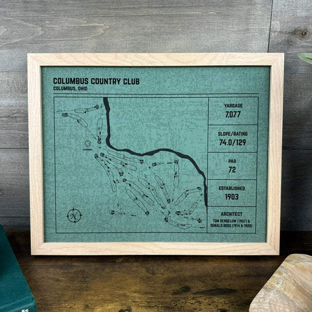 Custom Modern Architect Golf Course Print