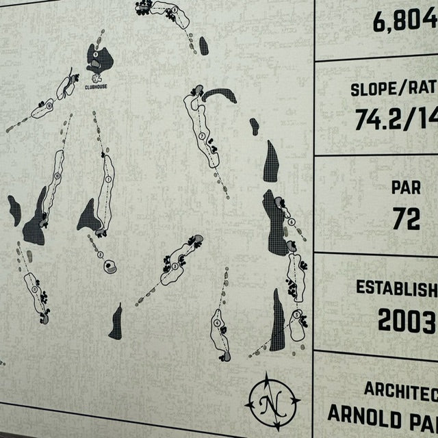 Custom Modern Architect Golf Course Print