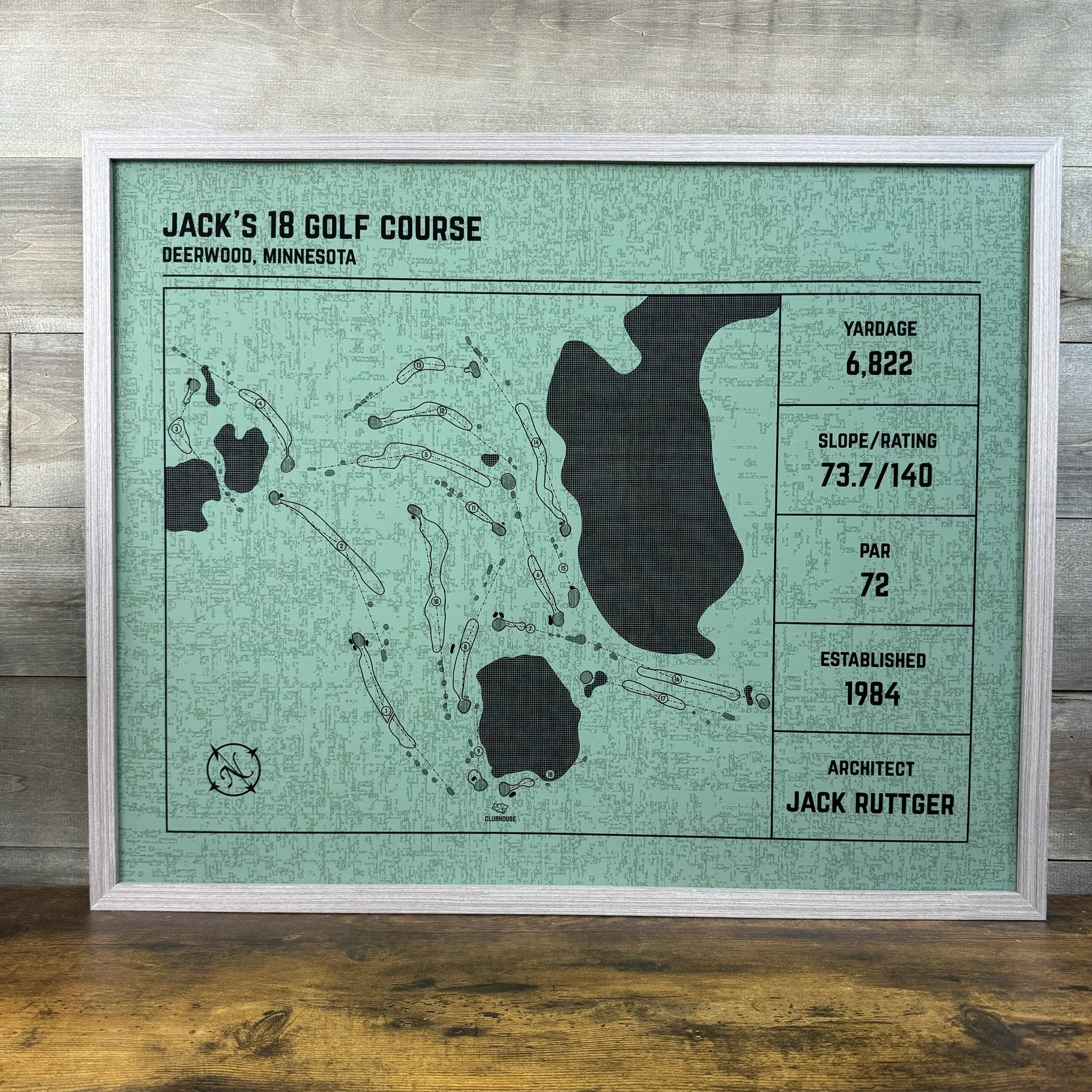 Custom Modern Architect Golf Course Print