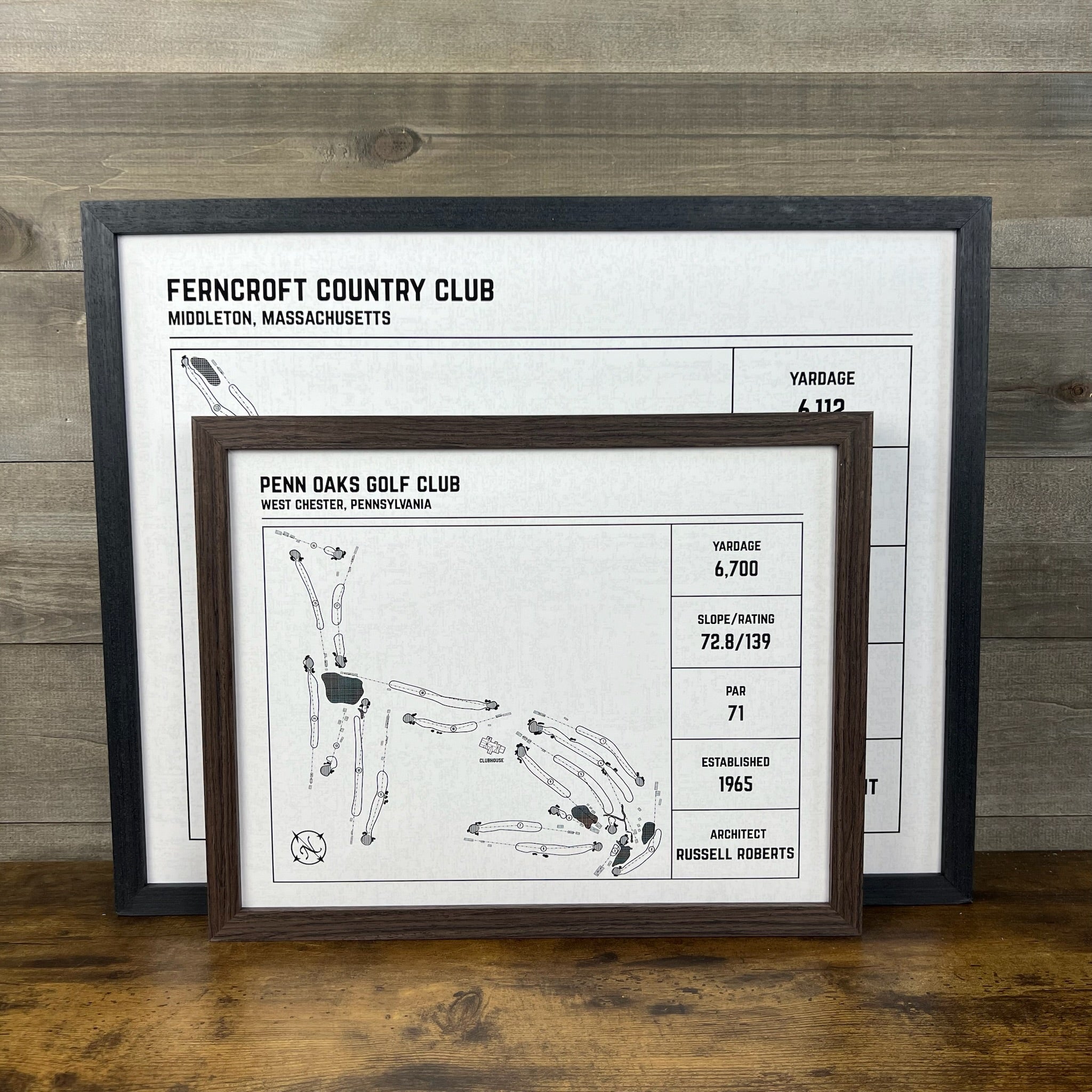 Custom Modern Architect Golf Course Print