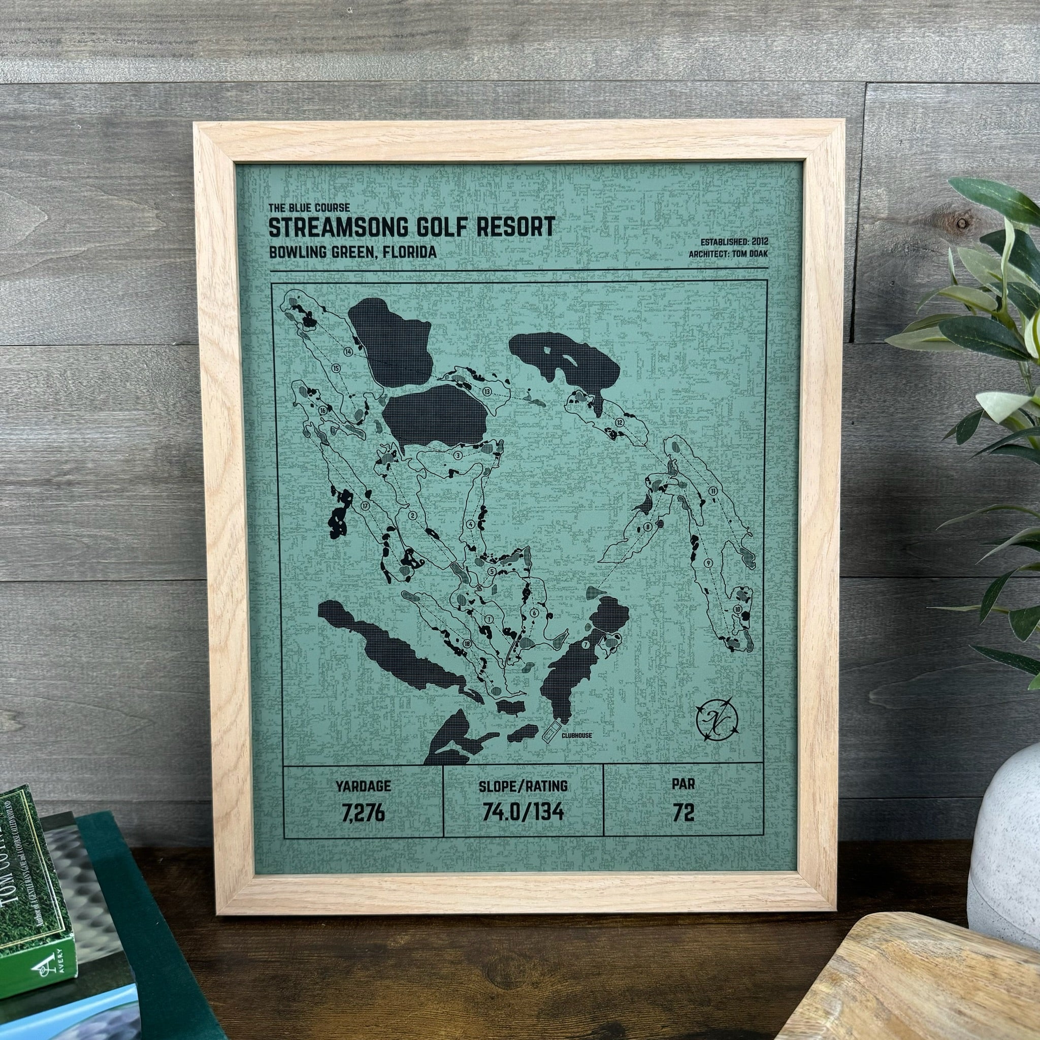 Custom Modern Architect Golf Course Print
