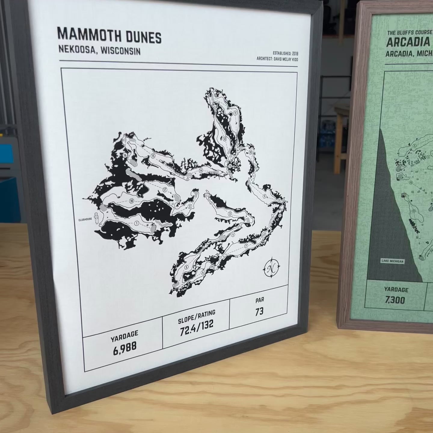 Custom Modern Architect Golf Course Print