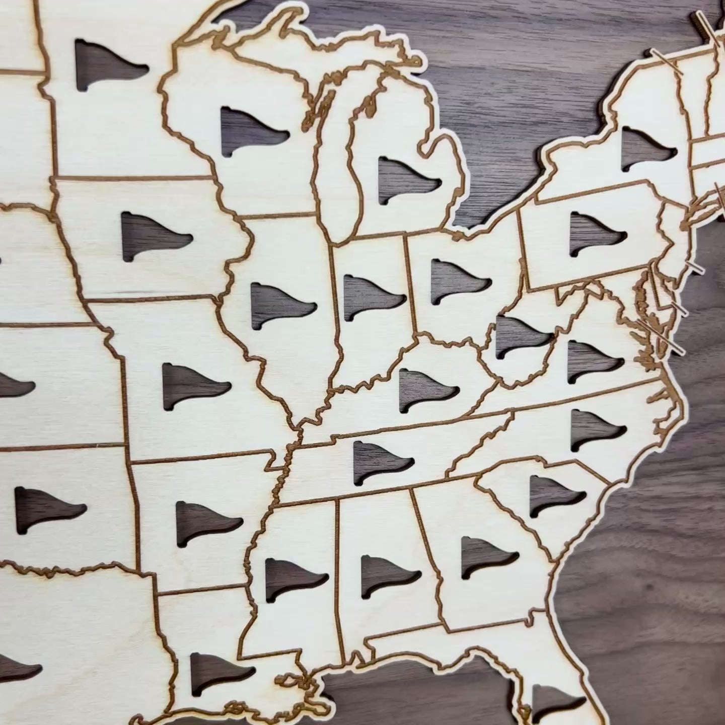 USA Golf Bucket List Map