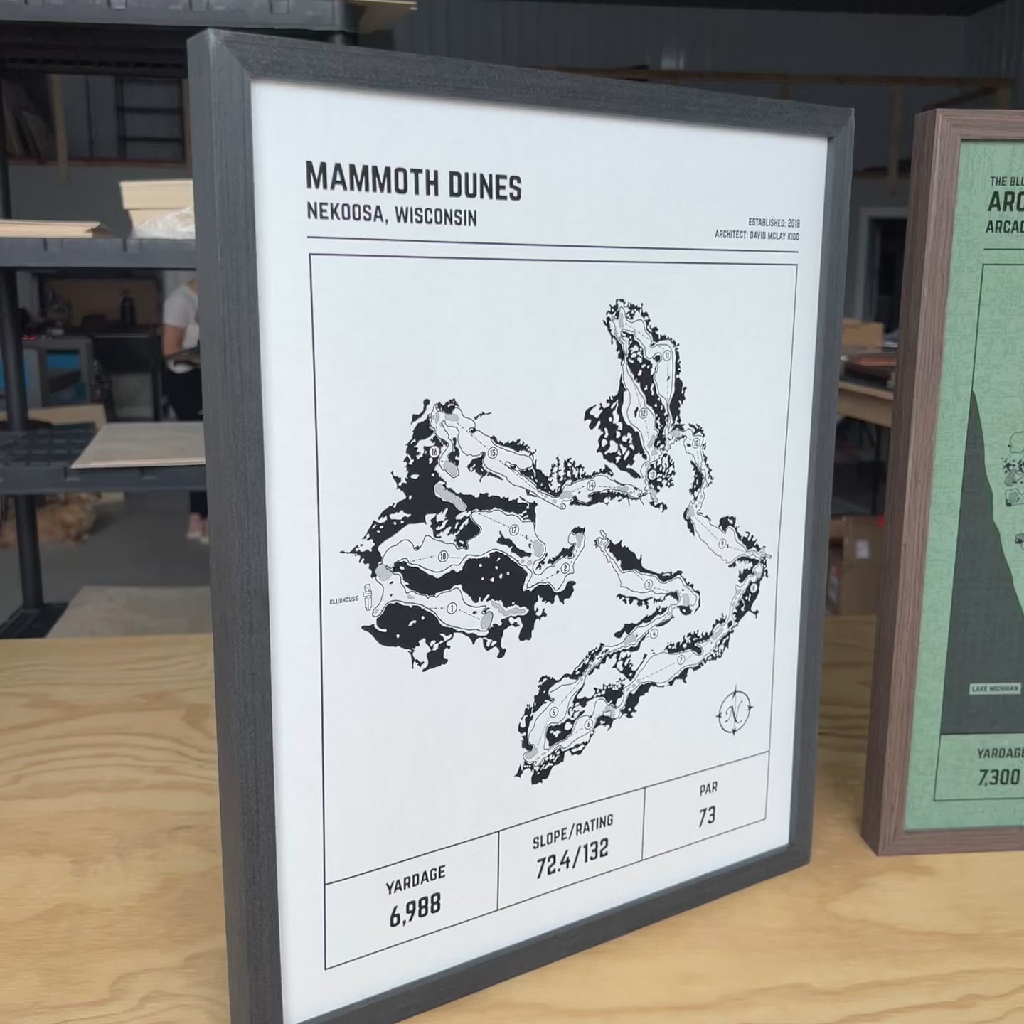 Custom Modern Architect Golf Course Print