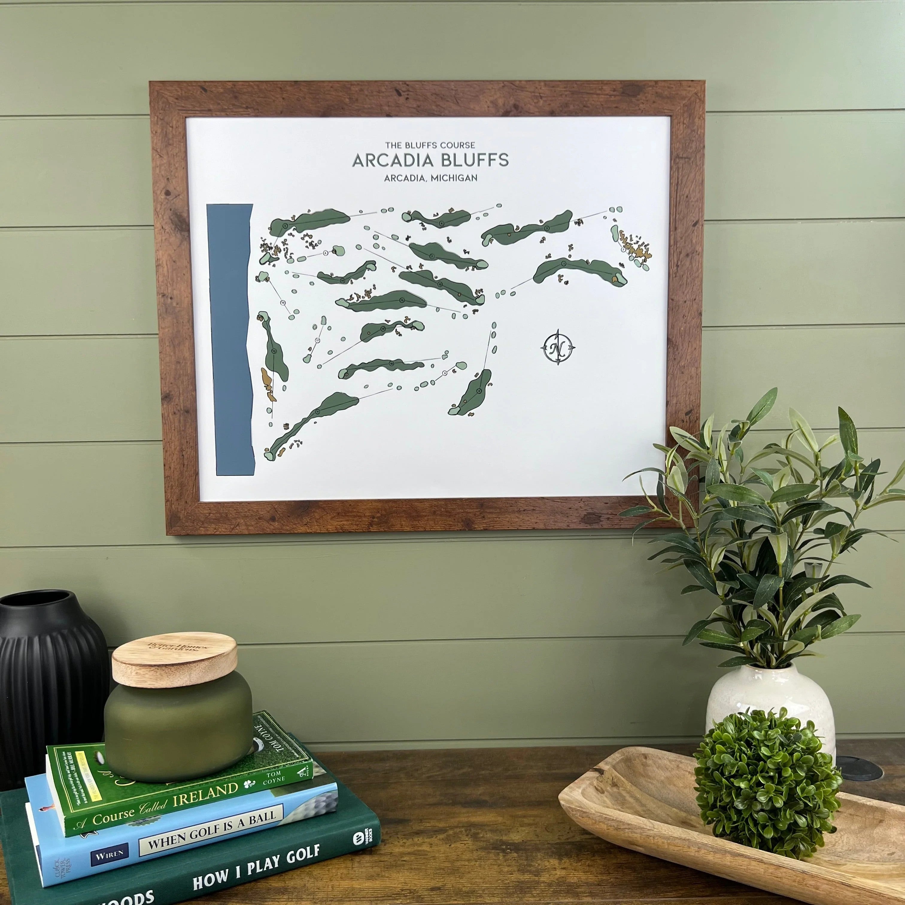 Golf Map Prints