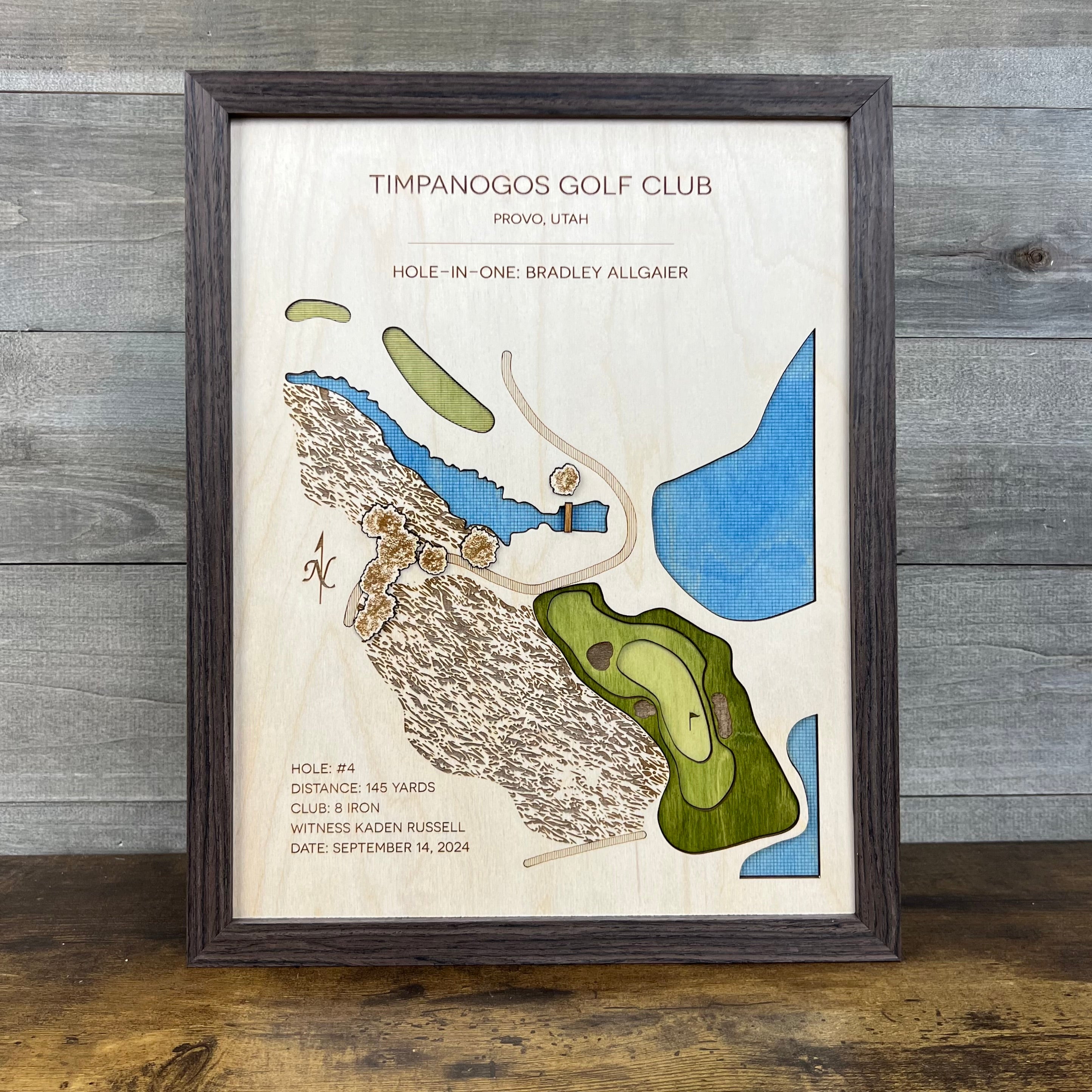 Personalized Hole-in-One | Single Hole Golf Art