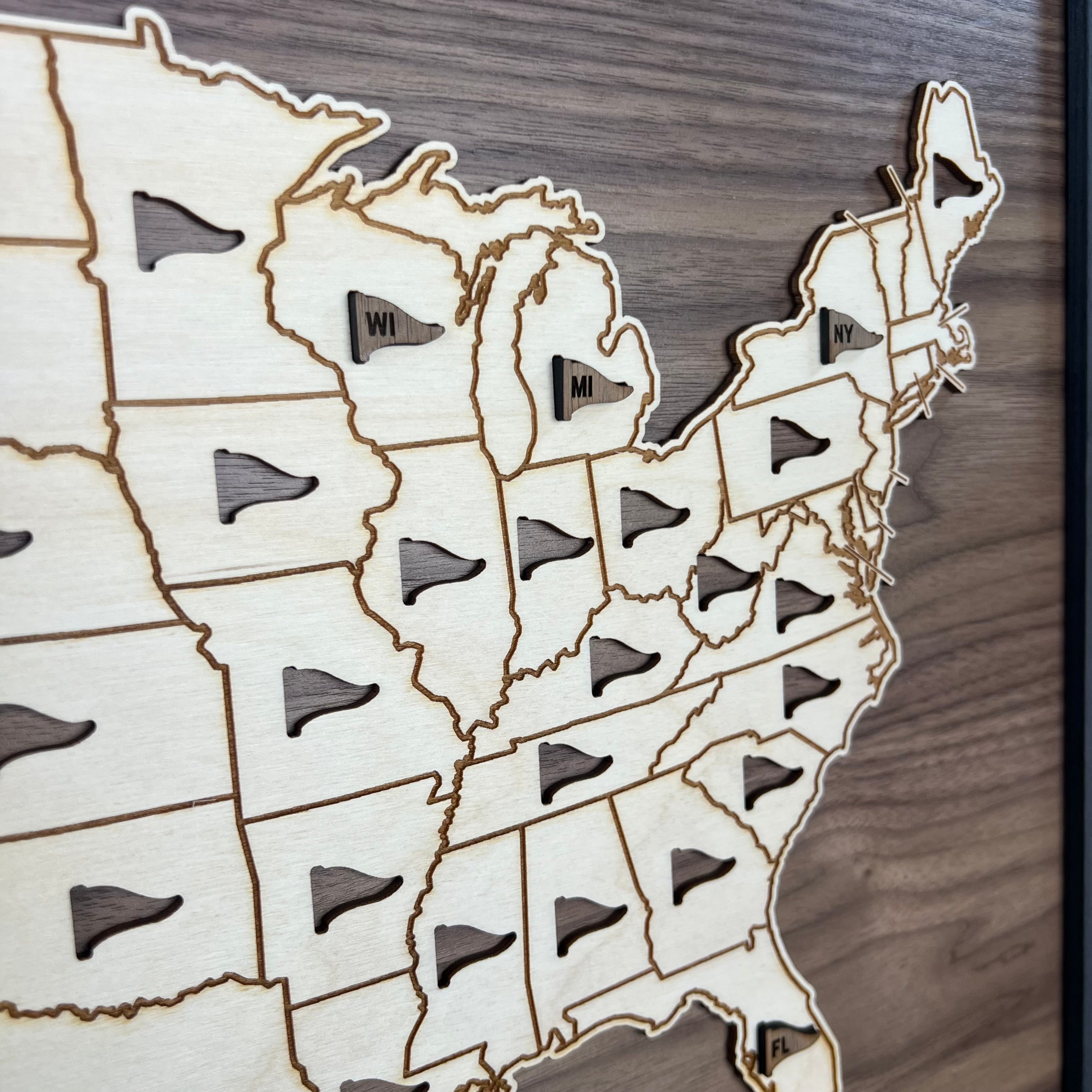 USA Golf Bucket List Map