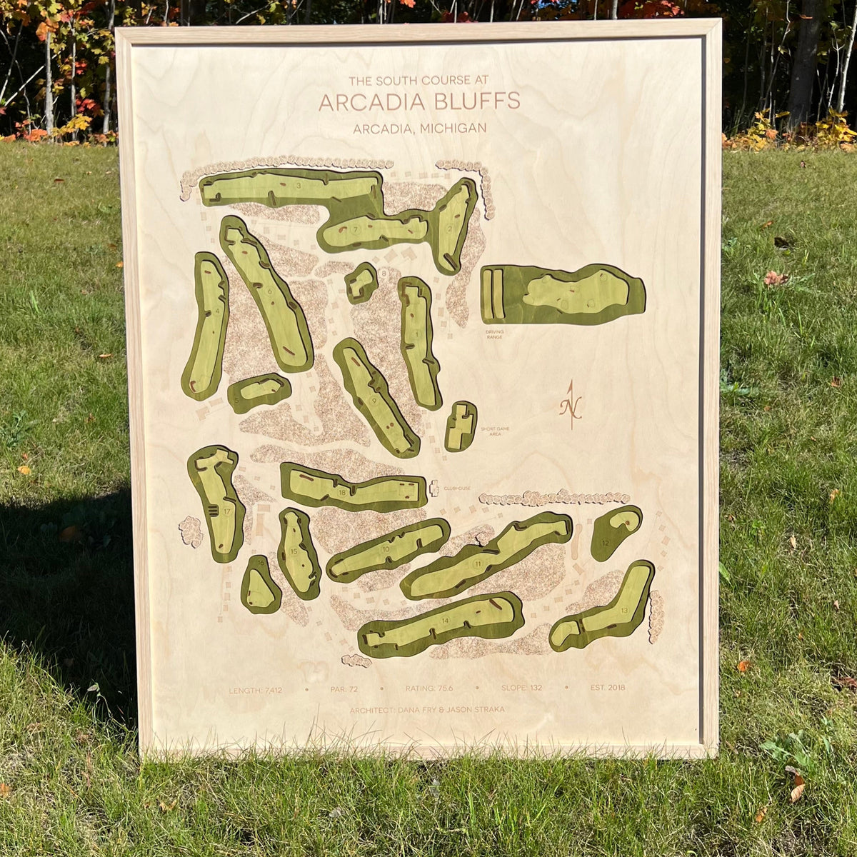 Custom 3D Multi-Layer Golf Map