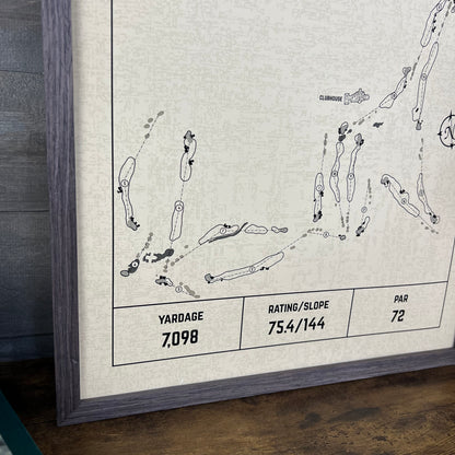 Custom Modern Architect Golf Course Print