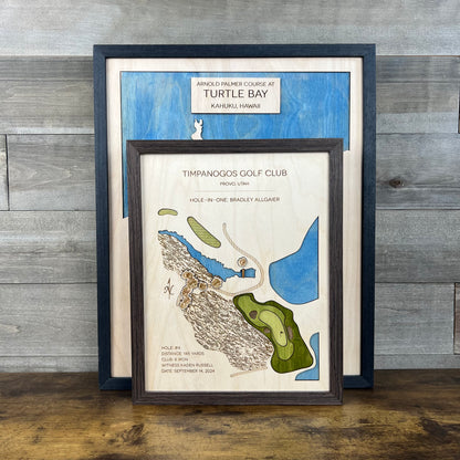 Personalized Hole-in-One | Single Hole Golf Art