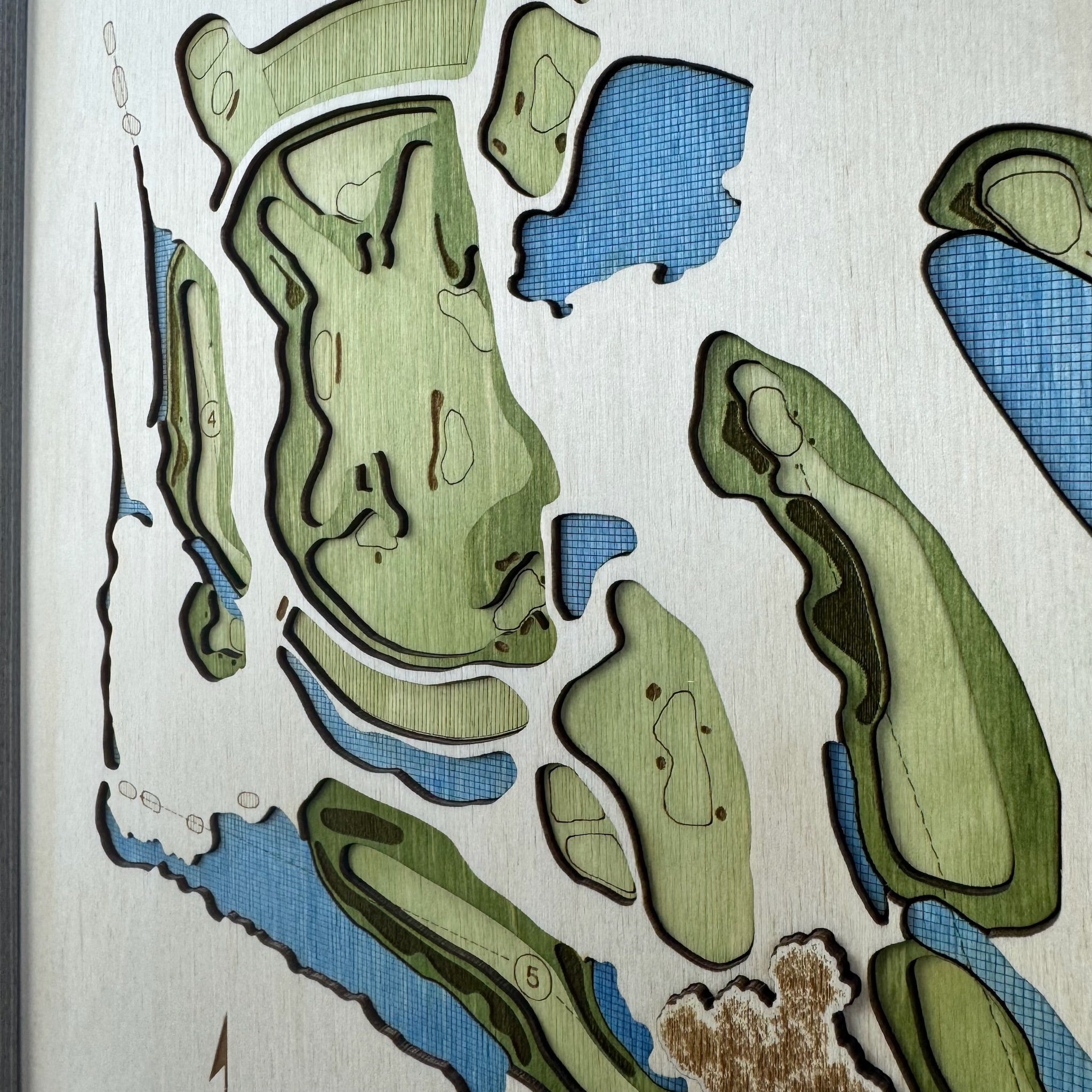 Custom 3D Multi-Layer Golf Map