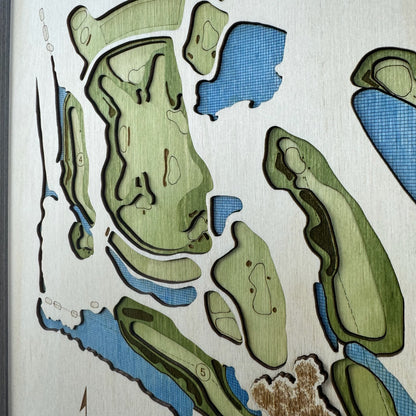 Custom 3D Multi-Layer Golf Map