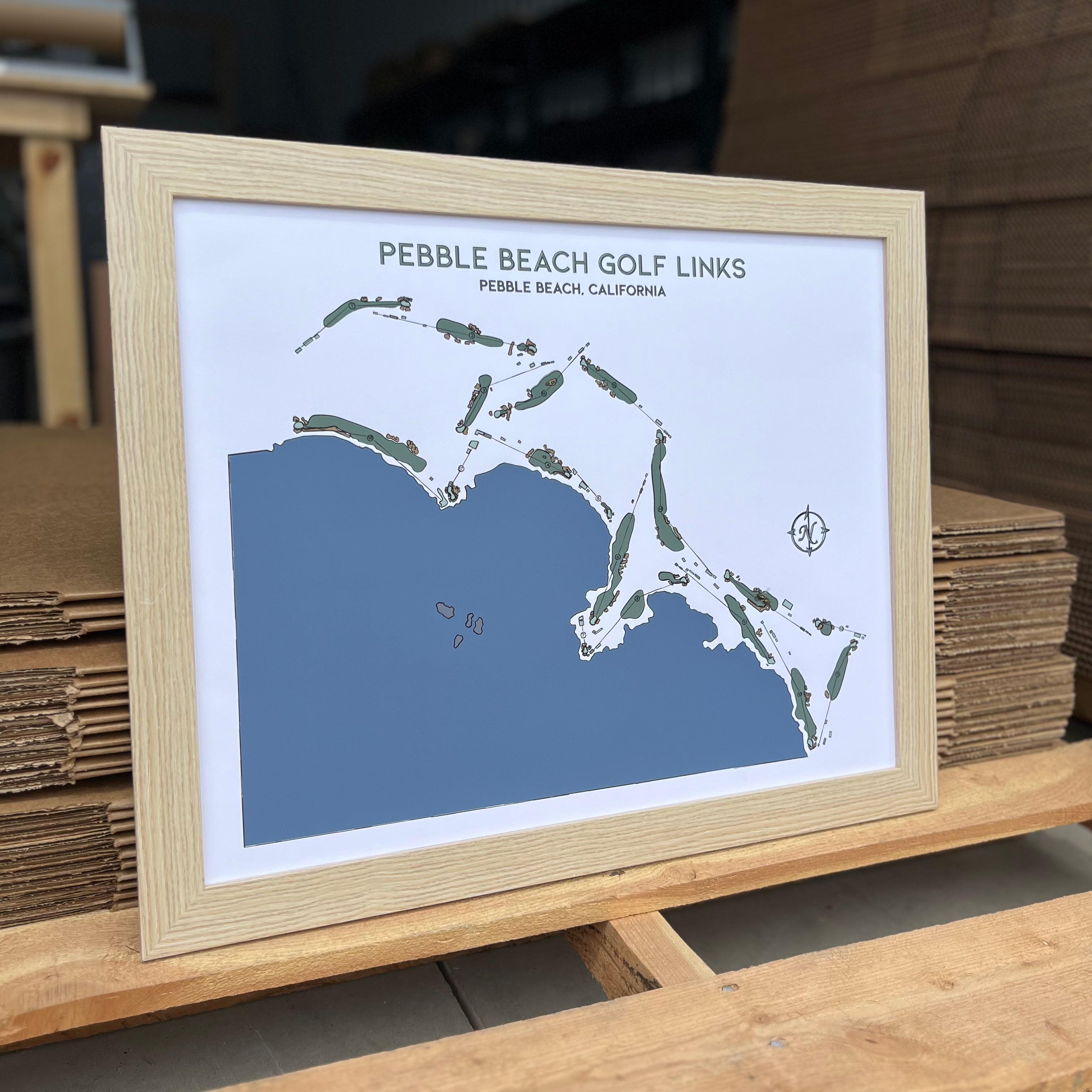 Custom Course Map Prints | Any Course in the World