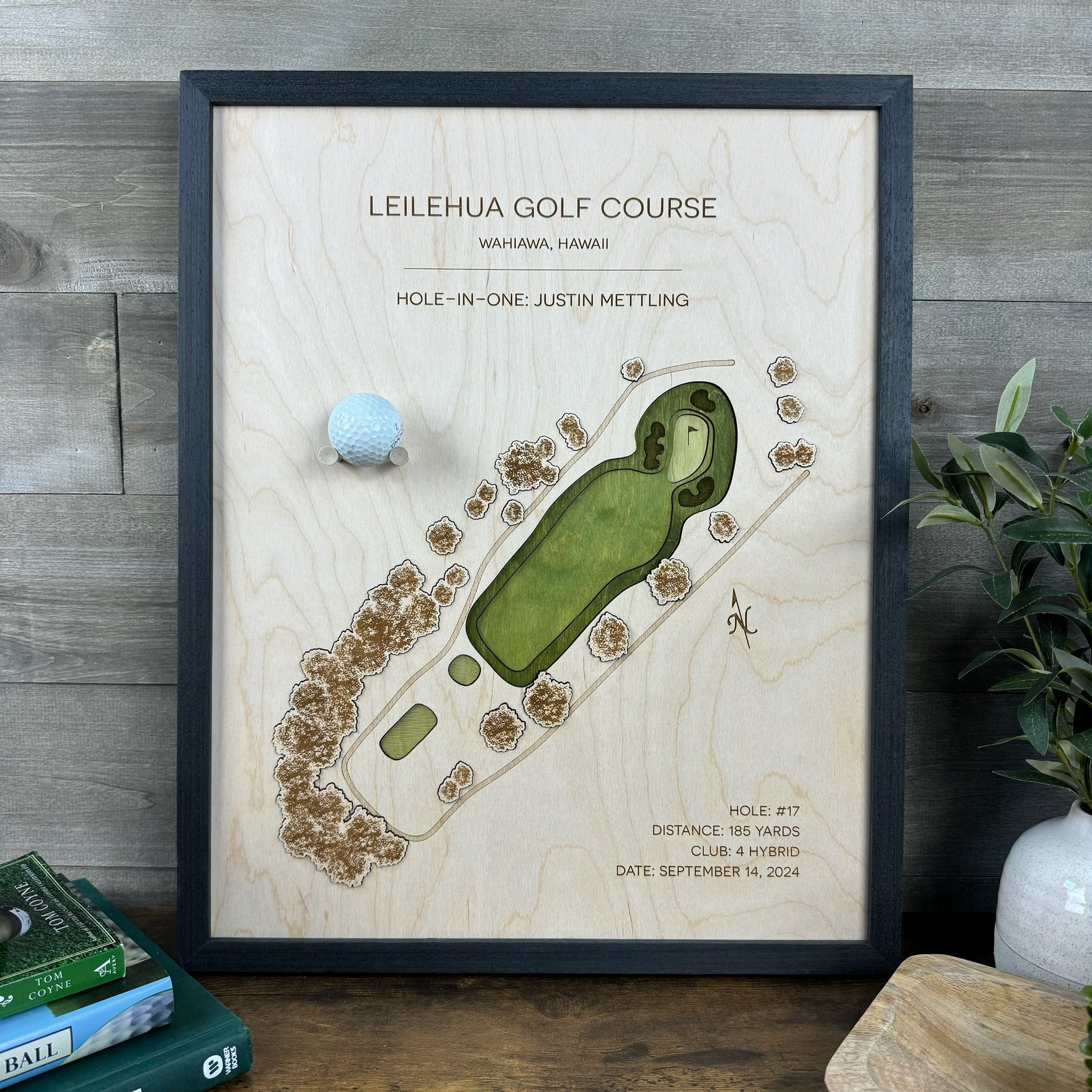 Personalized Hole-in-One | Single Hole Golf Art