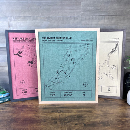 Custom Modern Architect Golf Course Print