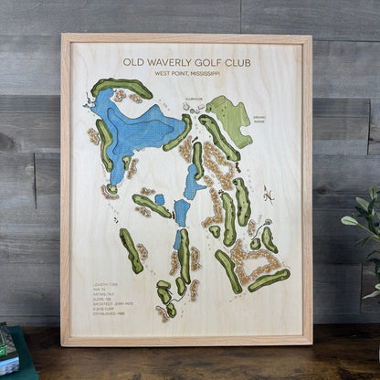 Custom 3D Multi-Layer Golf Map