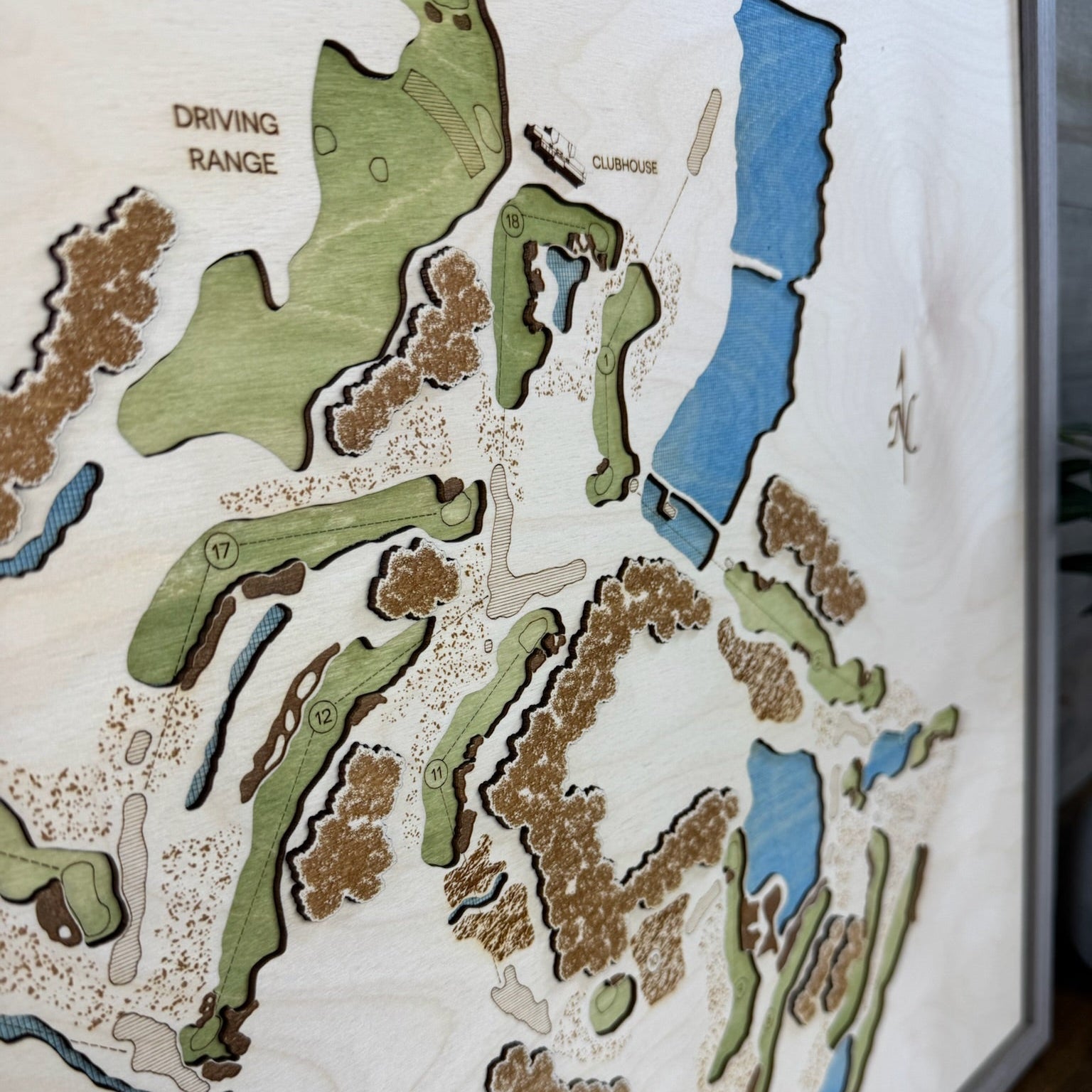 Custom 3D Multi-Layer Golf Map