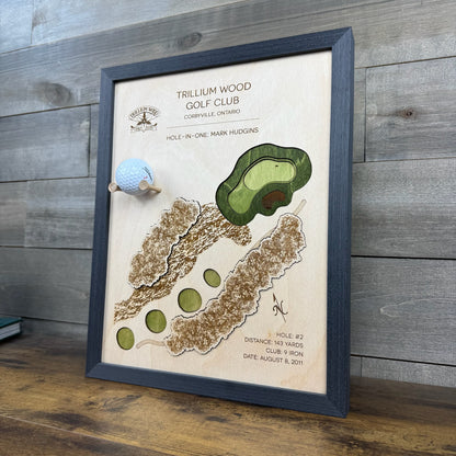 Personalized Hole-in-One | Single Hole Golf Art