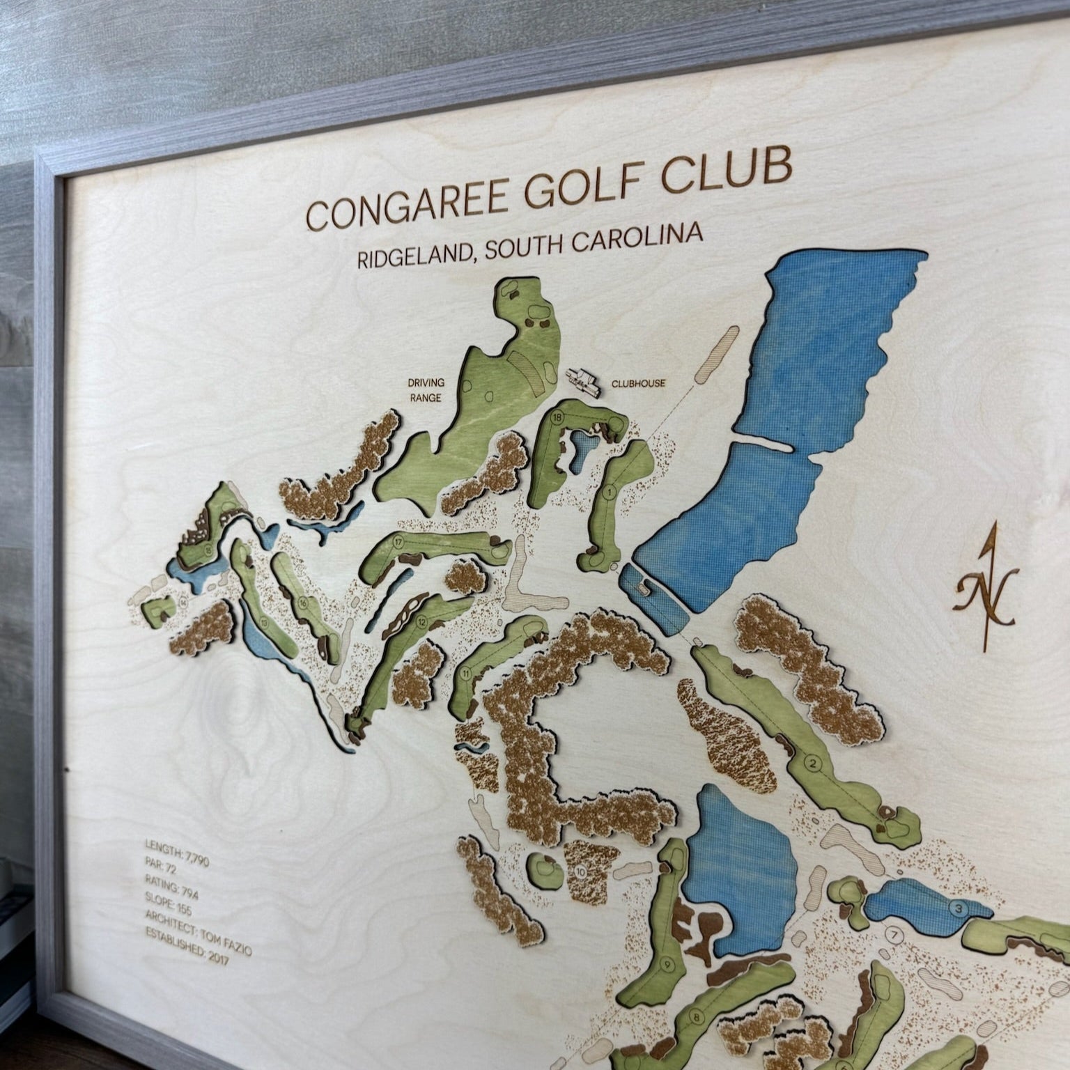 Custom 3D Multi-Layer Golf Map
