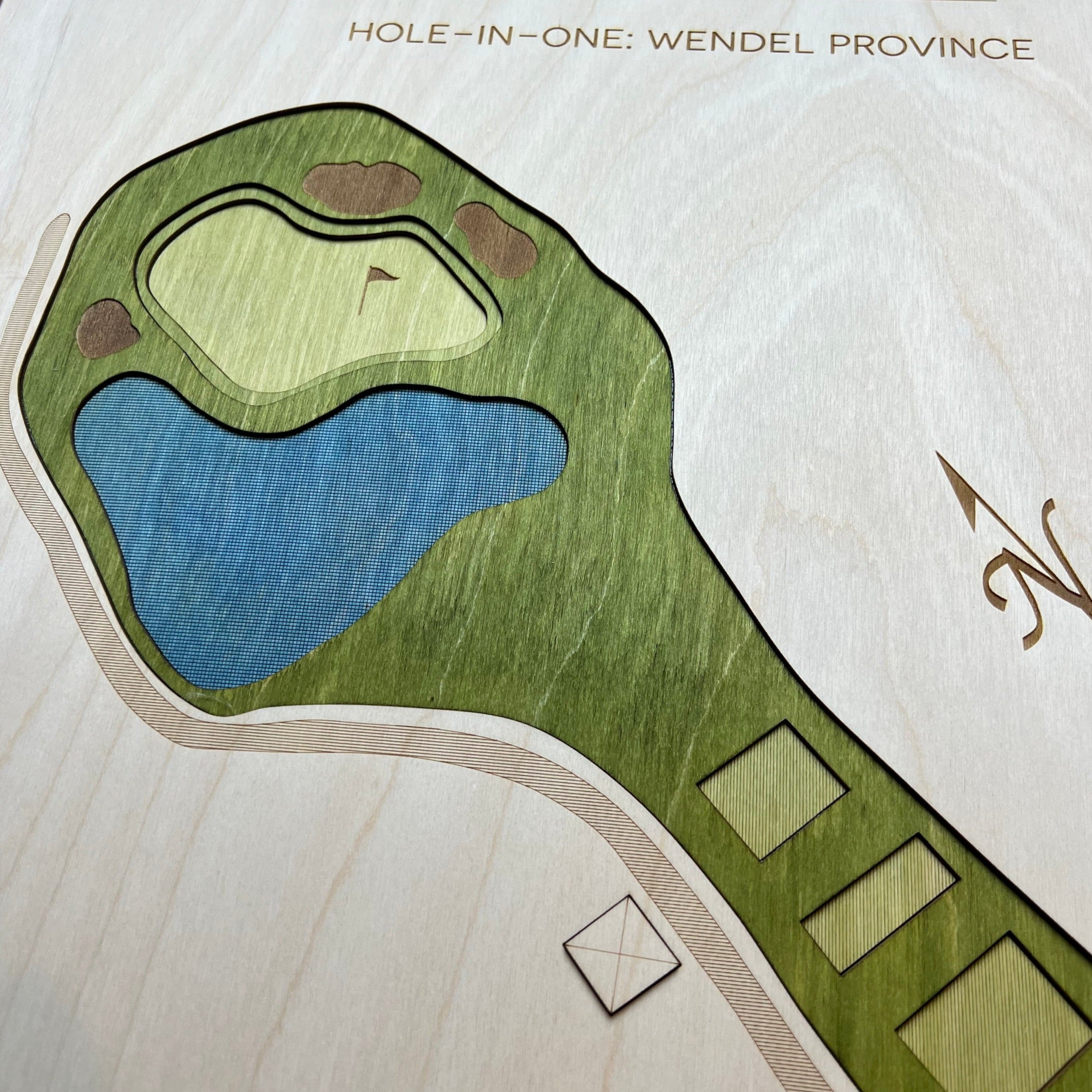 Personalized Hole-in-One | Single Hole Golf Art