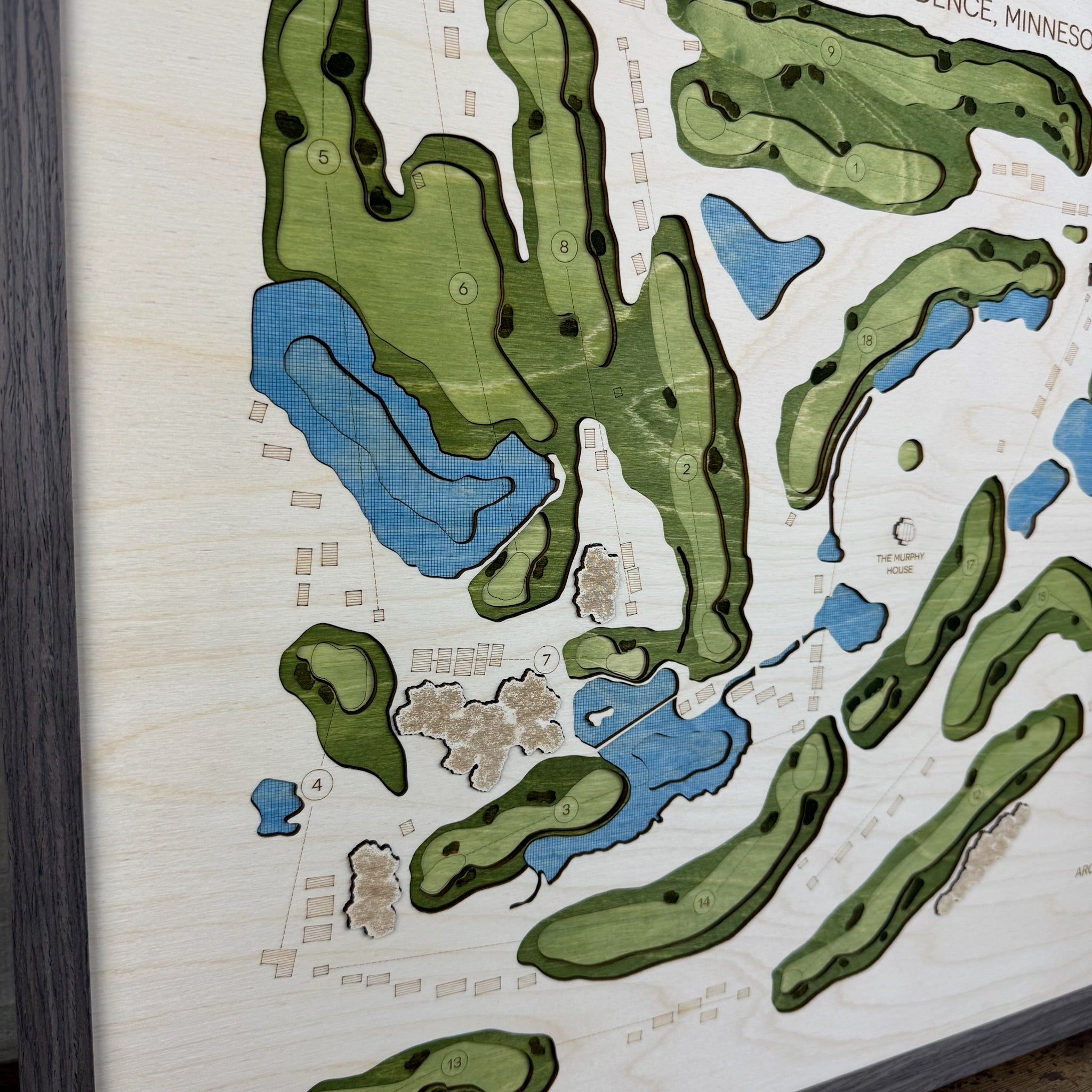 Custom 3D Multi-Layer Golf Map