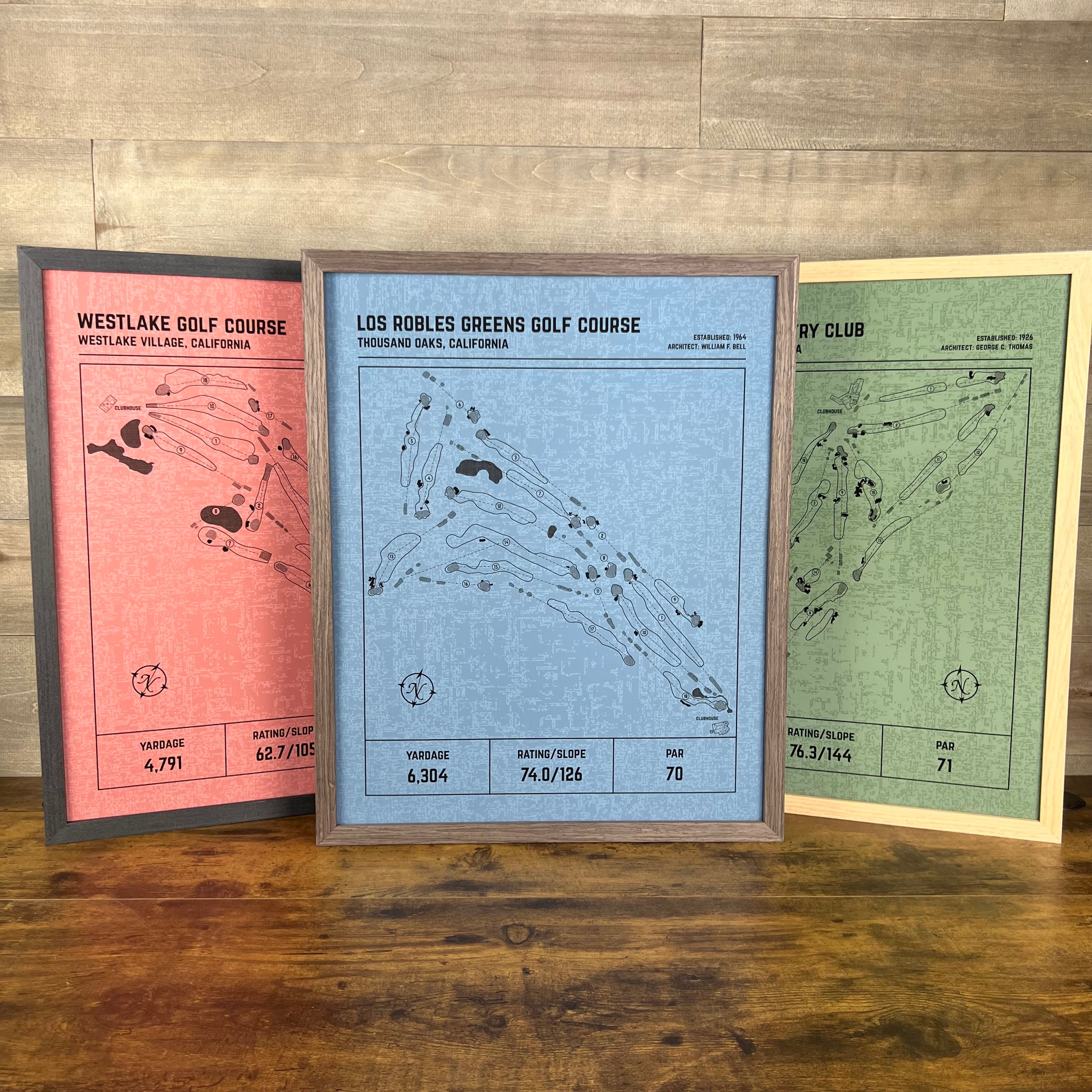 Custom Modern Architect Golf Course Print