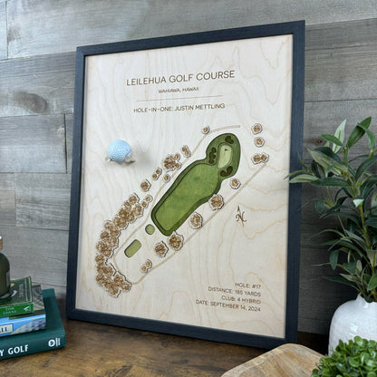 Personalized Hole-in-One | Single Hole Golf Art