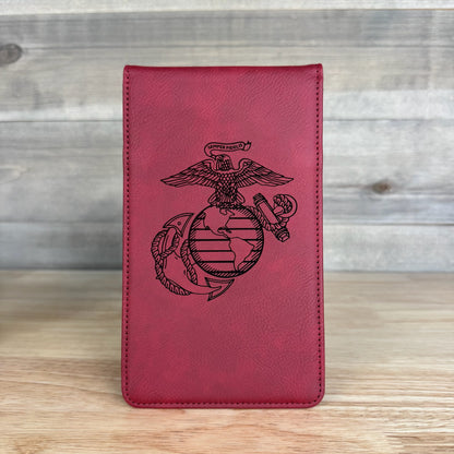 Personalized Leather Golf Scorecard Holder/Yardage Book