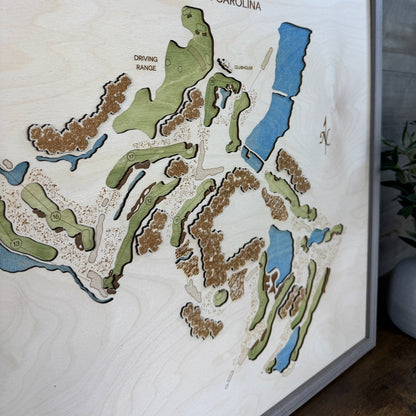 Custom 3D Multi-Layer Golf Map
