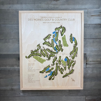 Custom 3D Multi-Layer Golf Map