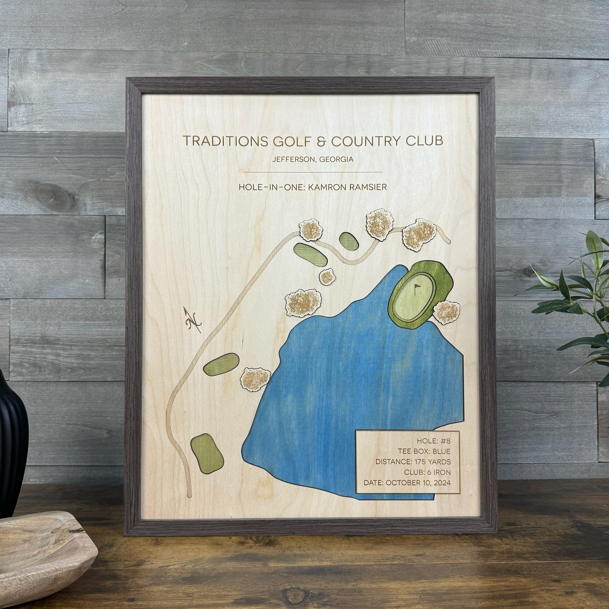 Personalized Hole-in-One | Single Hole Golf Art