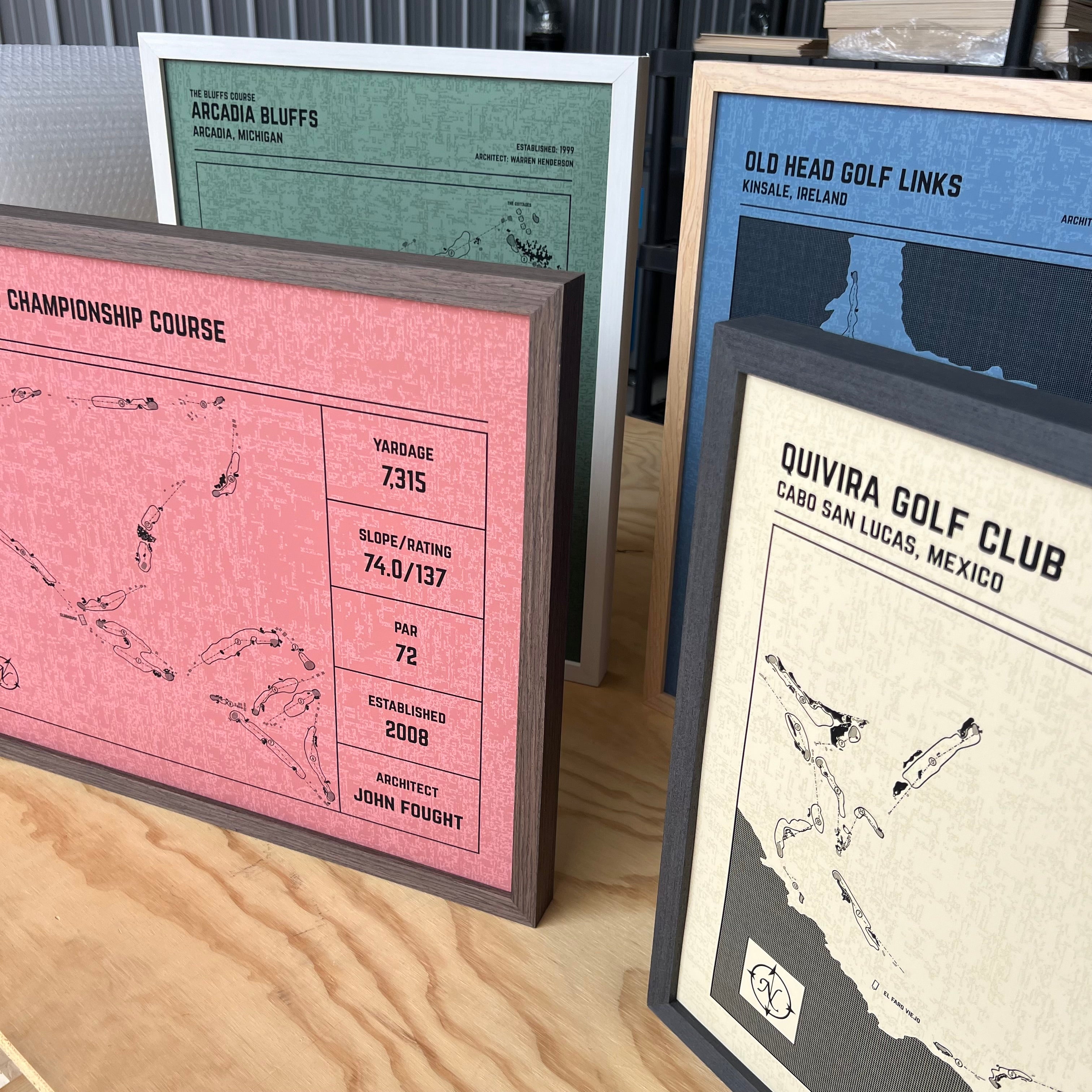 Custom Modern Architect Golf Course Print – The Golf Project