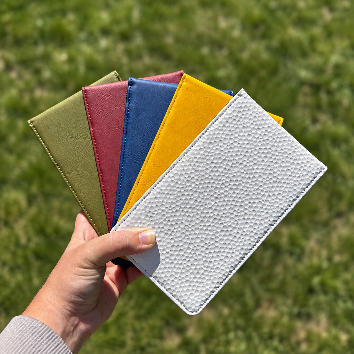 Personalized Leather Golf Scorecard Holder/Yardage Book