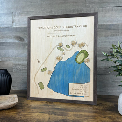 Personalized Hole-in-One | Single Hole Golf Art