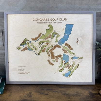 Custom 3D Multi-Layer Golf Map