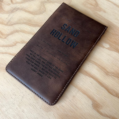 Personalized Leather Golf Scorecard Holder