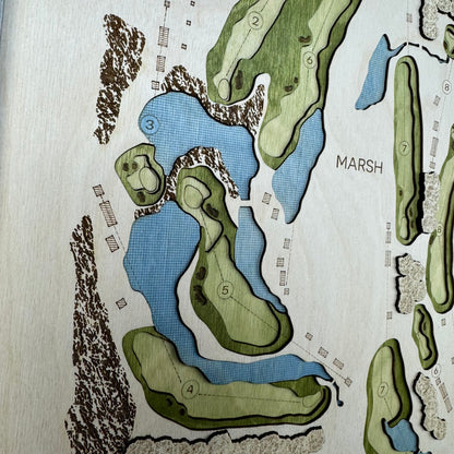Custom 3D Multi-Layer Golf Map