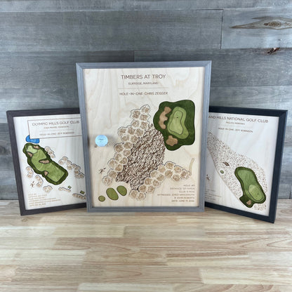 Personalized Hole-in-One | Single Hole Golf Art