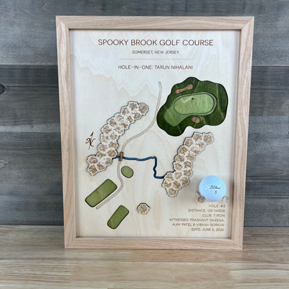 Personalized Hole-in-One | Single Hole Golf Art