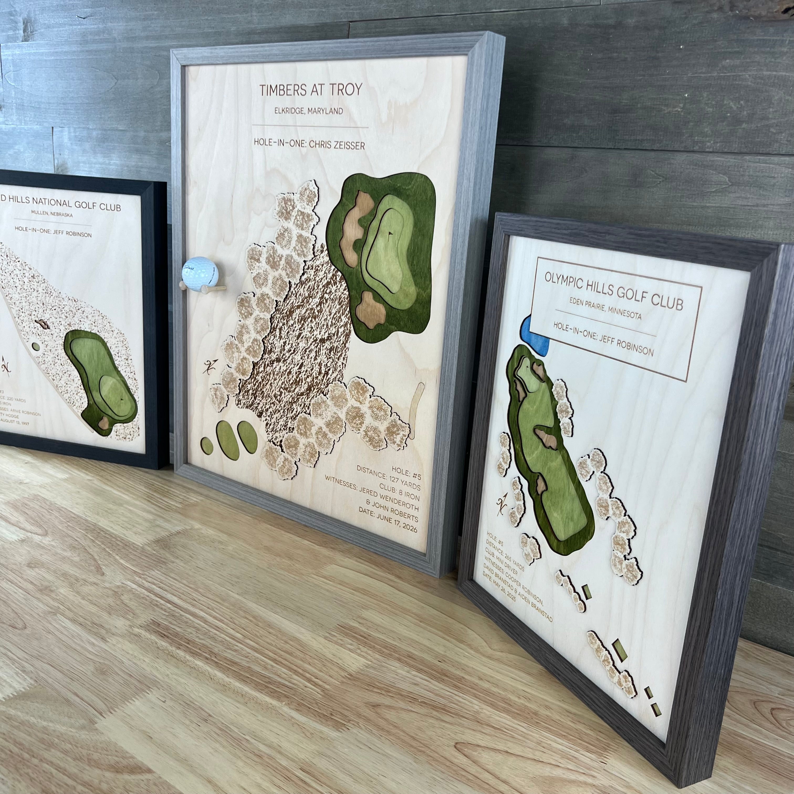 Personalized Hole-in-One | Single Hole Golf Art