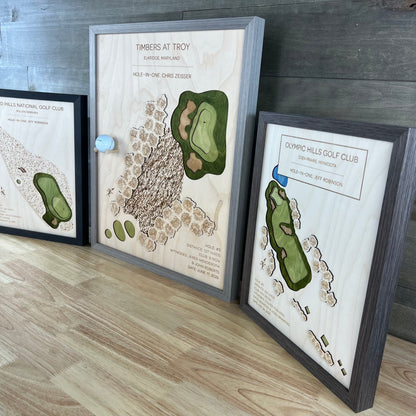 Personalized Hole-in-One | Single Hole Golf Art