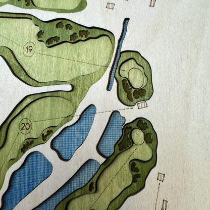 Custom 3D Multi-Layer Golf Map