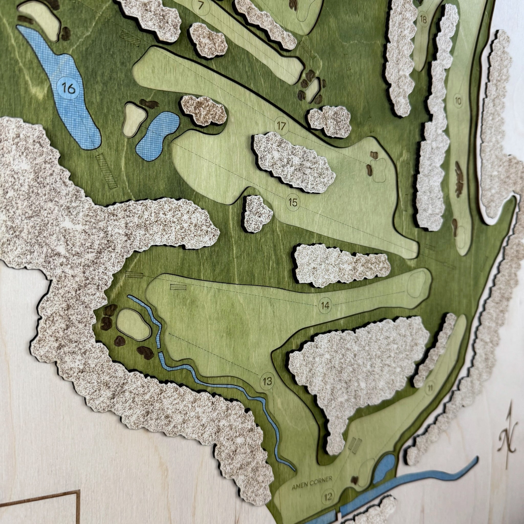 Custom 3D Multi-Layer Golf Map